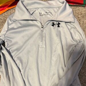 Under Armour Light Gray Long Sleeve Tee